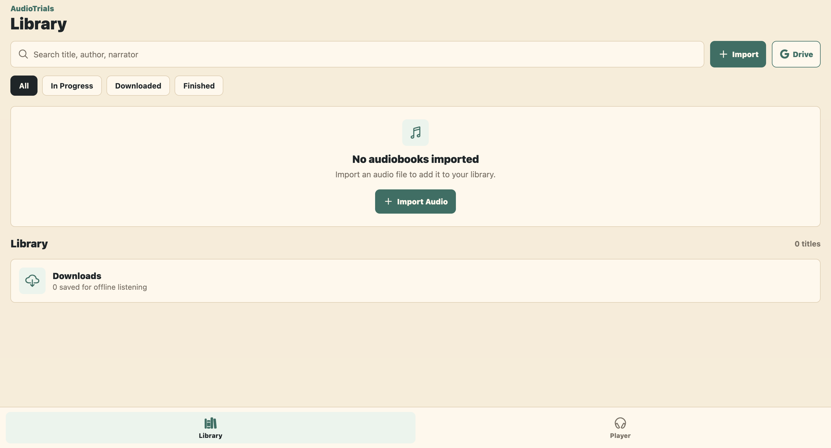 Audio Trials Website