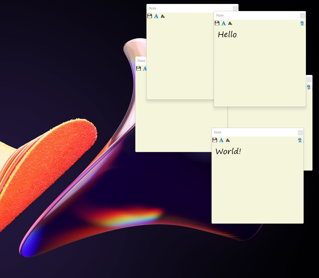 Sticky Note Application